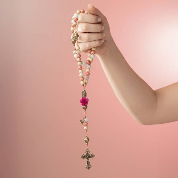 Terço Nossa Senhora de Guadalupe C/ Flor