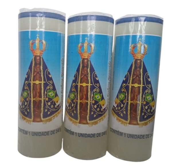 Vela  Santinho 7 dias kit Nossa Senhora Aparecida