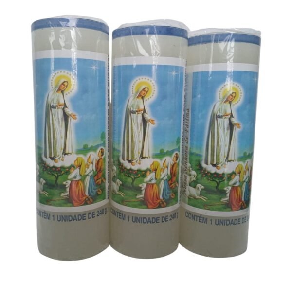 Vela Santinho 7 dias  kit Nossa Senhora de Fátima