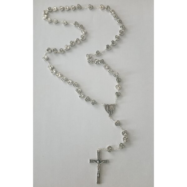 Terço Coração Nossa Senhora de Fátima - Metal - Importado